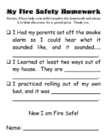 Fire Safety Homework