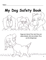 Dog Safety Mini Coloring Book