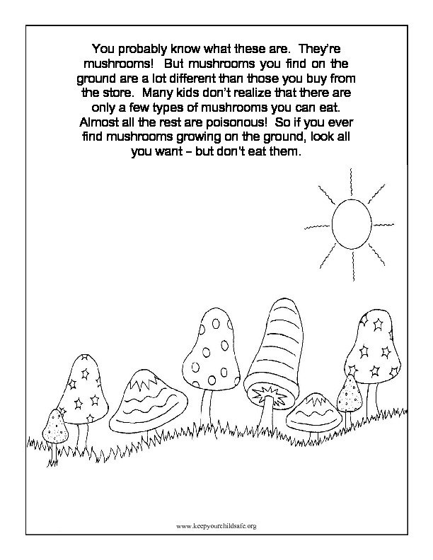 mushroom-safety-coloring-page-thumbnail - Keep Your Child Safe.org